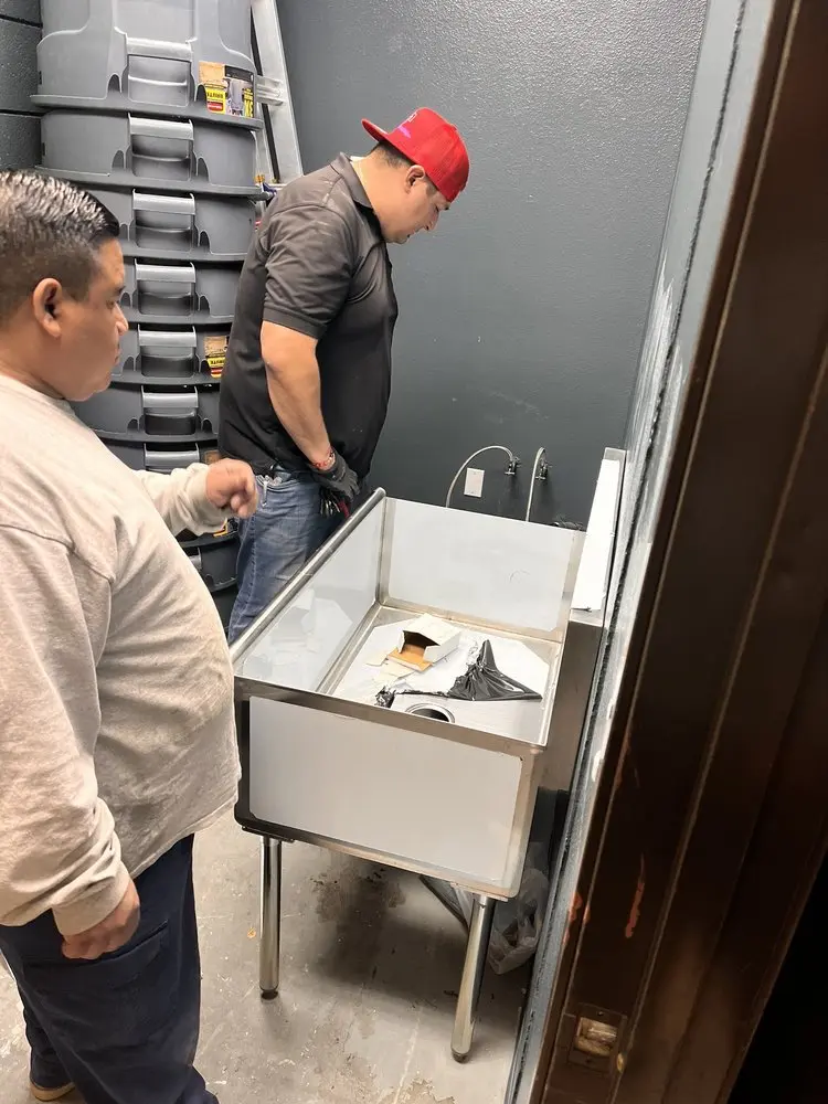 Commercial plumbing and sink installation in Lakemont